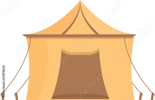 Desert tent icon cartoon vector. Bedouin tent. Cute house