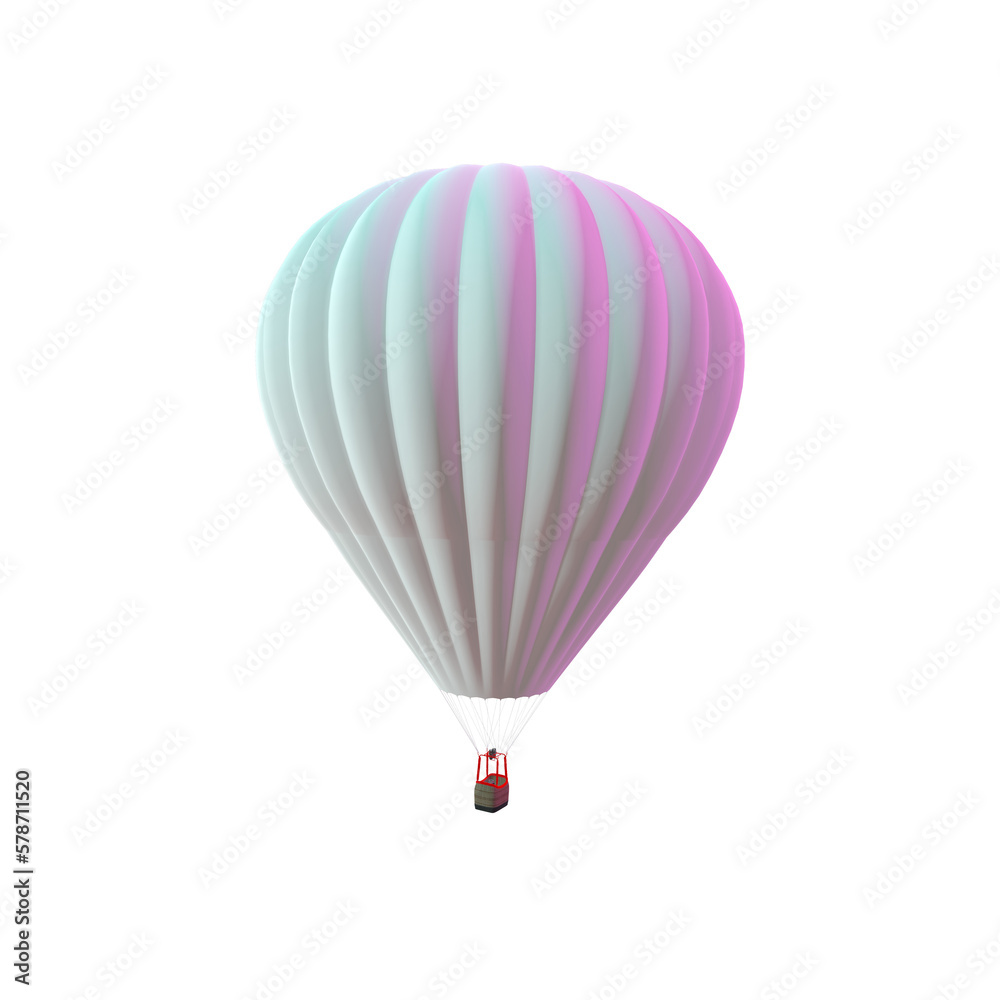 Naklejka premium hot air balloon isolated