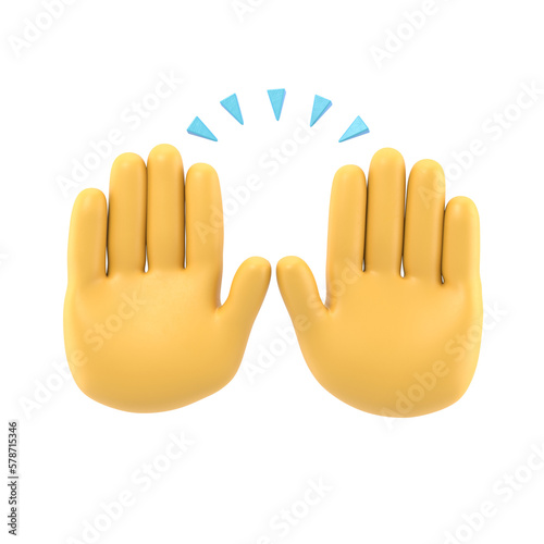 Transparent Backgrounds Mock-up.Raising hands to celebrate line art for apps and websites, Supports PNG files with transparent backgrounds.
