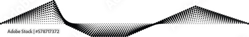 Fototapeta Naklejka Na Ścianę i Meble -  Halftone dots in line form. vector dotted logo. design element