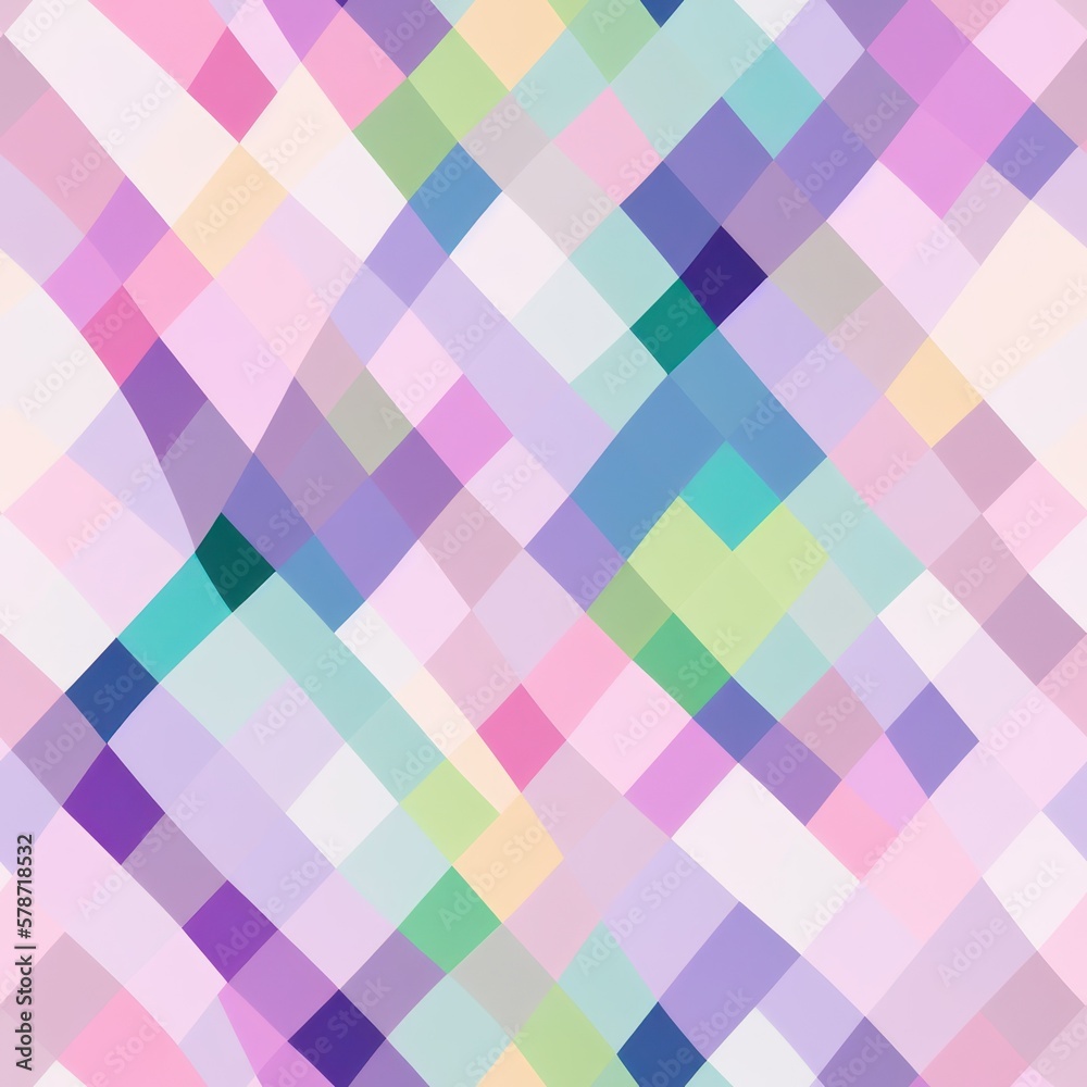 Abstract geometric seamless pattern featuring graphic design cubes, with a seamless background in pale colors, generative ai Abstract geometric seamless pattern featuring graphic design cubes, with a seamless background in pale colors, generative ai