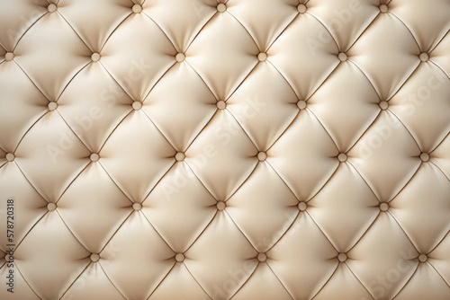 Tufted Upholstery  Luxury Leather Background  Generative AI