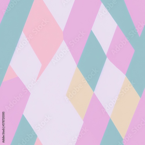 Abstract geometric seamless pattern featuring graphic design cubes, with a seamless background in pale colors, generative ai