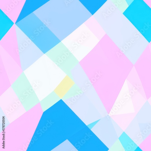 Abstract geometric seamless pattern featuring graphic design cubes, with a seamless background in pale colors, generative ai
