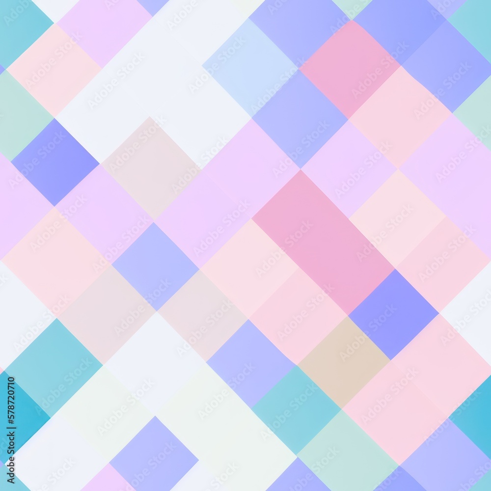Abstract geometric seamless pattern featuring graphic design cubes, with a seamless background in pale colors, generative ai Abstract geometric seamless pattern featuring graphic design cubes, with a seamless background in pale colors, generative ai
