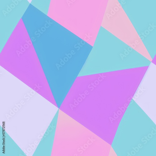 Abstract geometric seamless pattern featuring graphic design cubes, with a seamless background in pale colors, generative ai