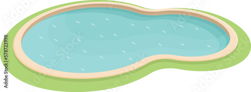 Child swim pool icon cartoon vector. Summer water. Sea vacation