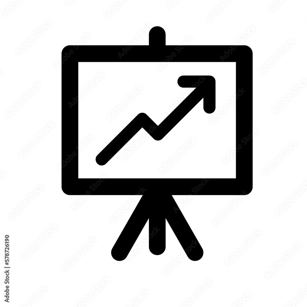 analytics, business growth presentation icon vector analytics, business growth presentation icon vector
