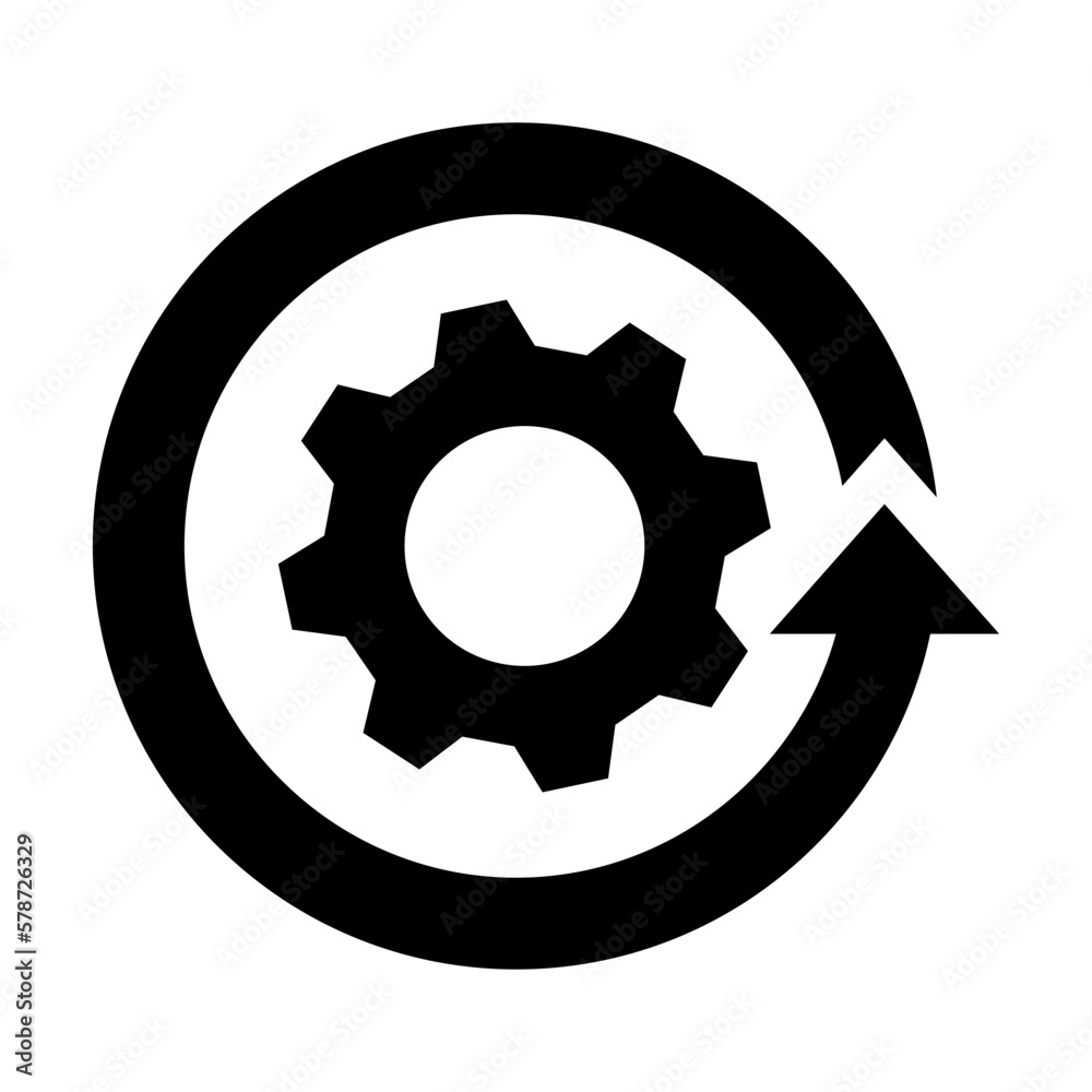 continuous improvement vector icon symbol