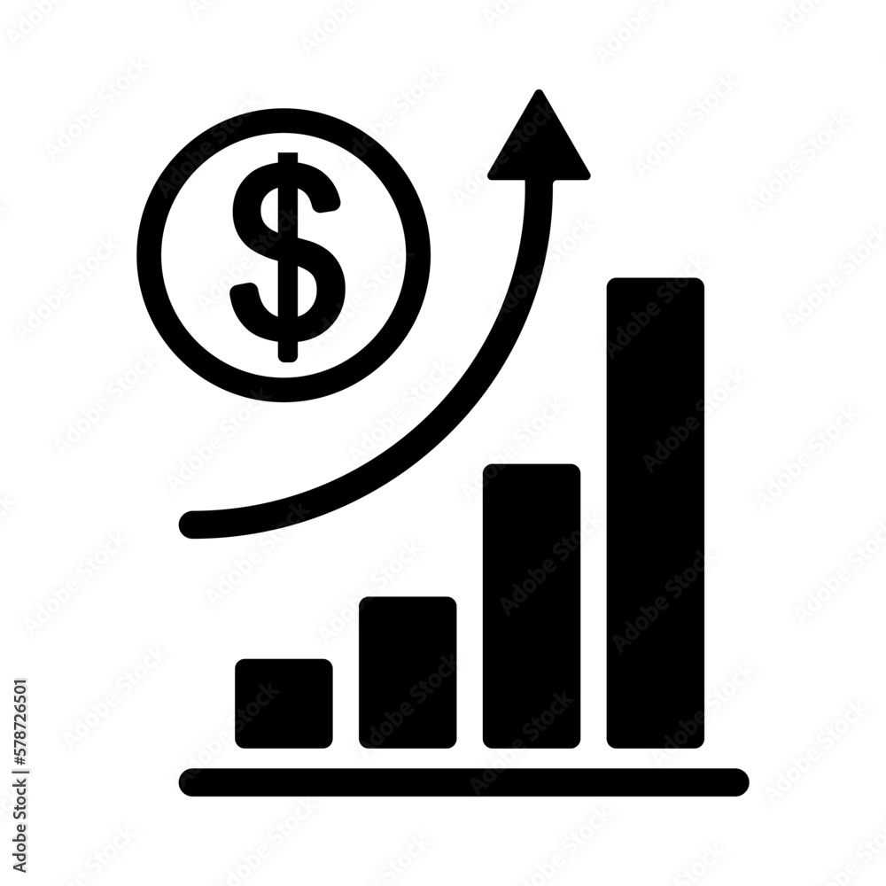 increase money, growth icon vector increase money, growth icon vector