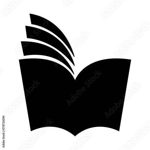 open book icon vector