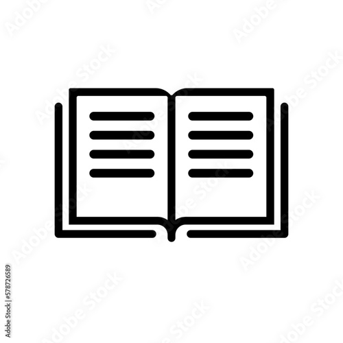 open book icon vector symbol © puchongart