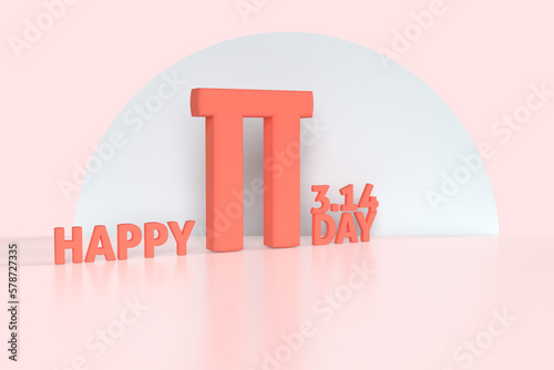 The pi day number  314 for math abstract for education background or banner for school