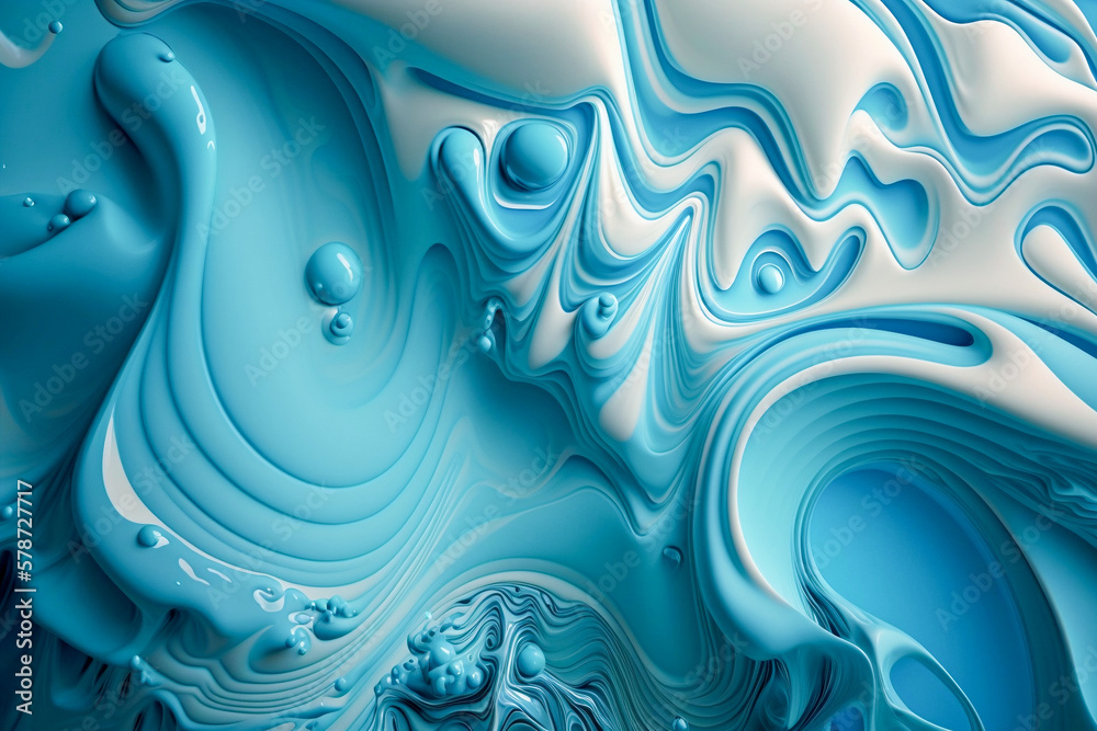 Fototapeta premium abstract blue watercolor background. generated by AI