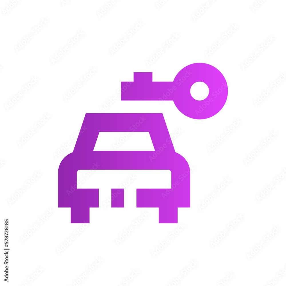 car key gradient icon car key gradient icon