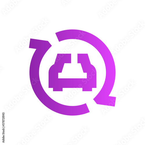 car sharing gradient icon