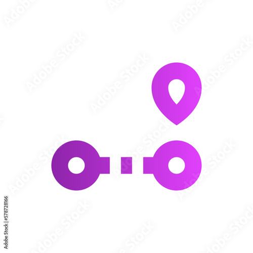 route gradient icon