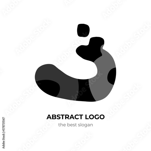 The best worm logo vector illustration in trendy modern black grayscale abstract style. This logo icon incorporate with a worm and brand name in the creative way. Editable graphic resources.