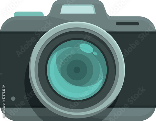 Camera image icon cartoon vector. Digital capture. Photo flash