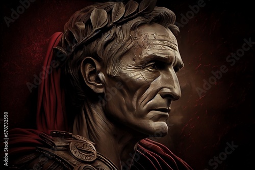 Fotografiet Roman Emperor Gaius Julius Caesar