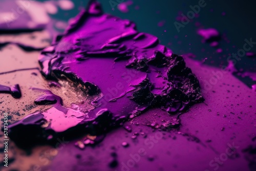 Abstract grunge purple background with elements, generative ai