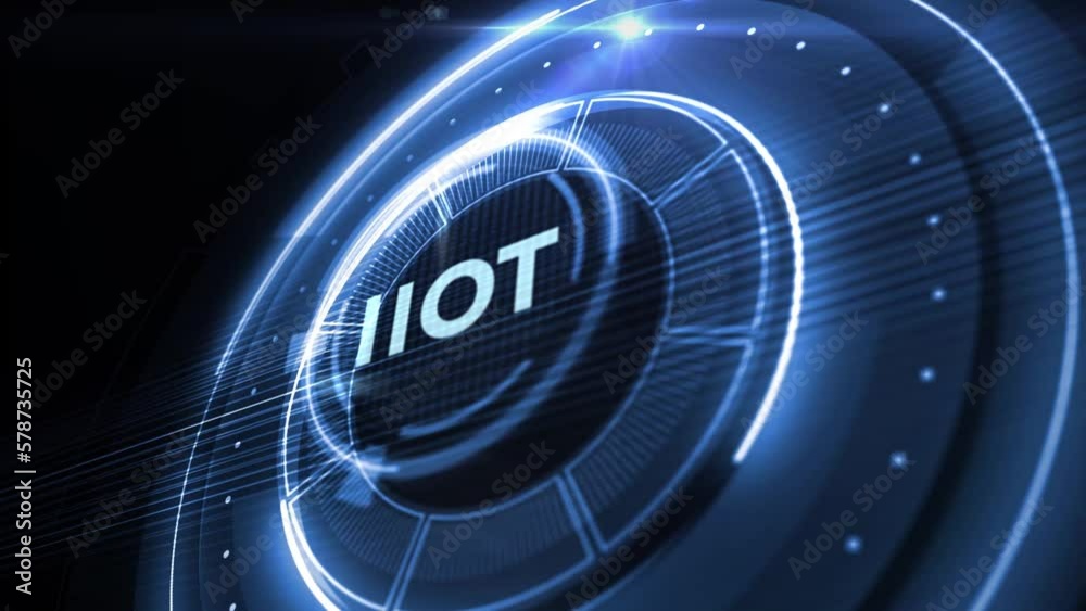 IIOT Industrial internet of things smart industry 4.0 technology concept.