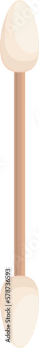 Eye brow swab icon cartoon vector. Tattoo makeup. Brush art