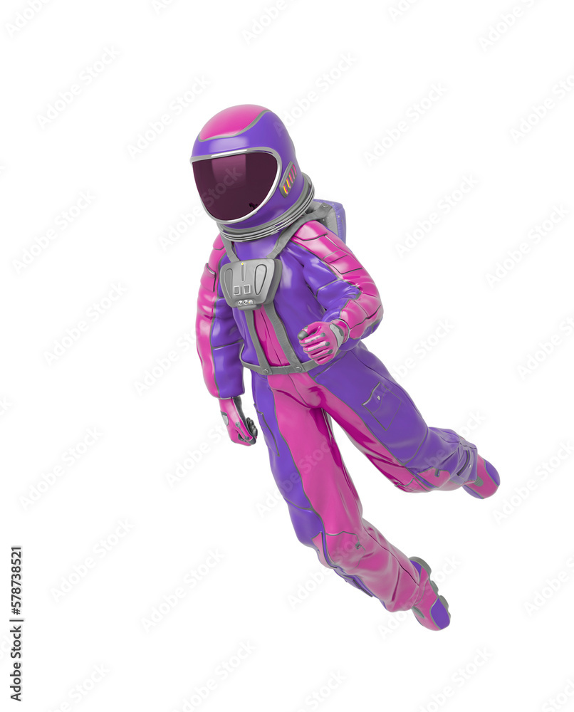 astronaut girl is floating astronaut girl is floating