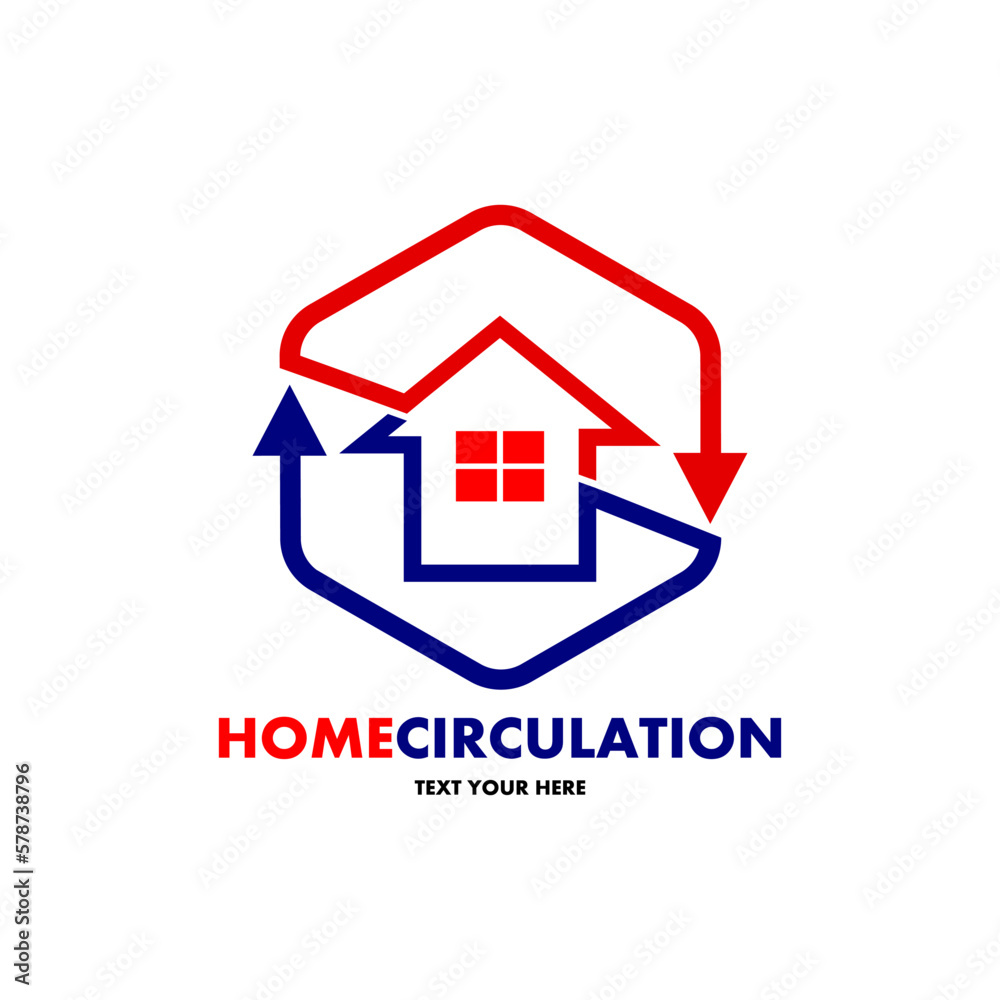 Air circulation vector logo design. Suitable for business, property, nature, Air circulation vector logo design. Suitable for business, property, nature,