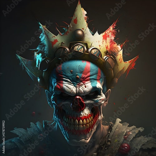 clown skull darkness © miguel