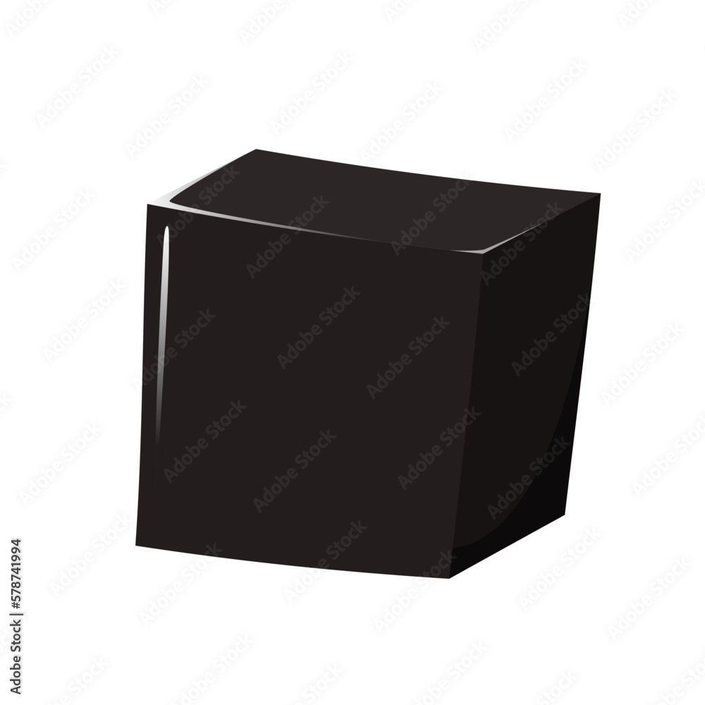 Grass jelly vector. Grass jelly isolated on white background. Vector illustration of sweet dessert concept. Pile of Grass jelly. Grass jelly vector. Grass jelly isolated on white background. Vector illustration of sweet dessert concept. Pile of Grass jelly.