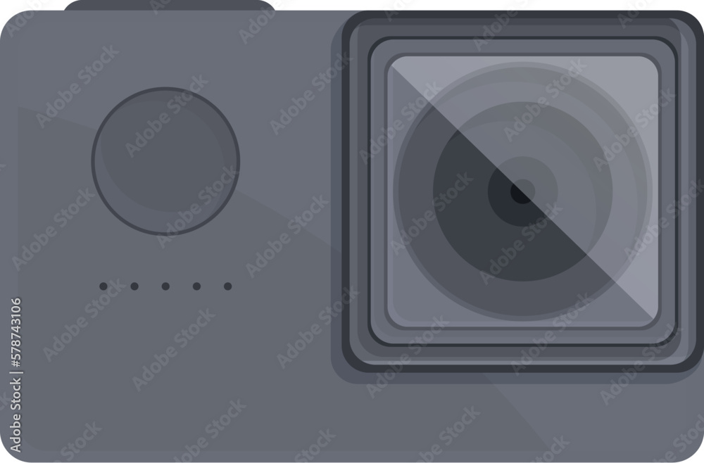 Movie design icon cartoon vector. Go pro camera. Digital cam