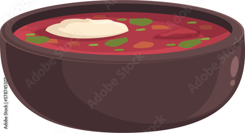 Tasty food icon cartoon vector. Dish recipe. Dinner lunch