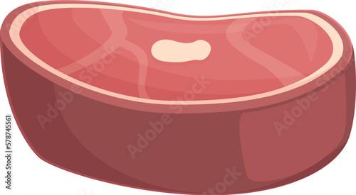Borsch raw meat icon cartoon vector. Food soup. Organic dinner