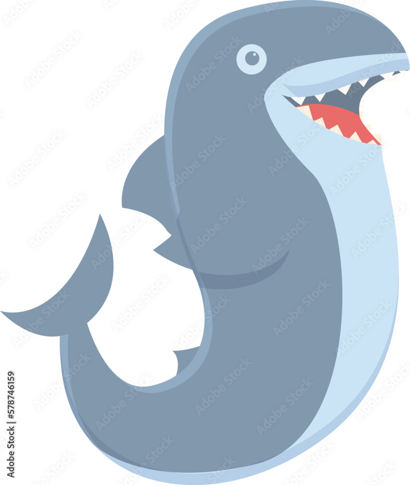 Danger shark icon cartoon vector. Sea board. Zone attack Danger shark icon cartoon vector. Sea board. Zone attack