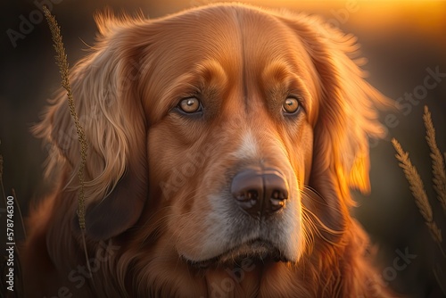 Portrait of a dog - Created with generative ai