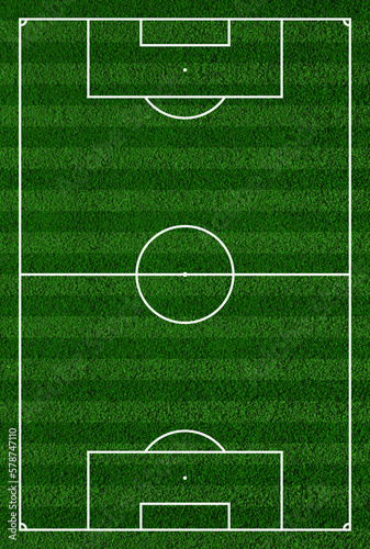 Top view of soccer field or football field