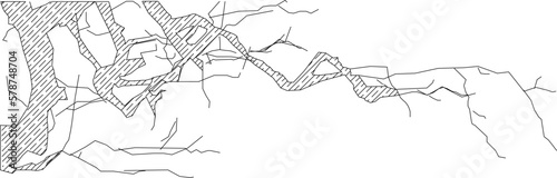 sketch vector illustration of a tree branch
