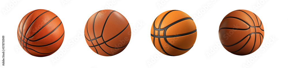 Basketball ball  set on transparent background png file