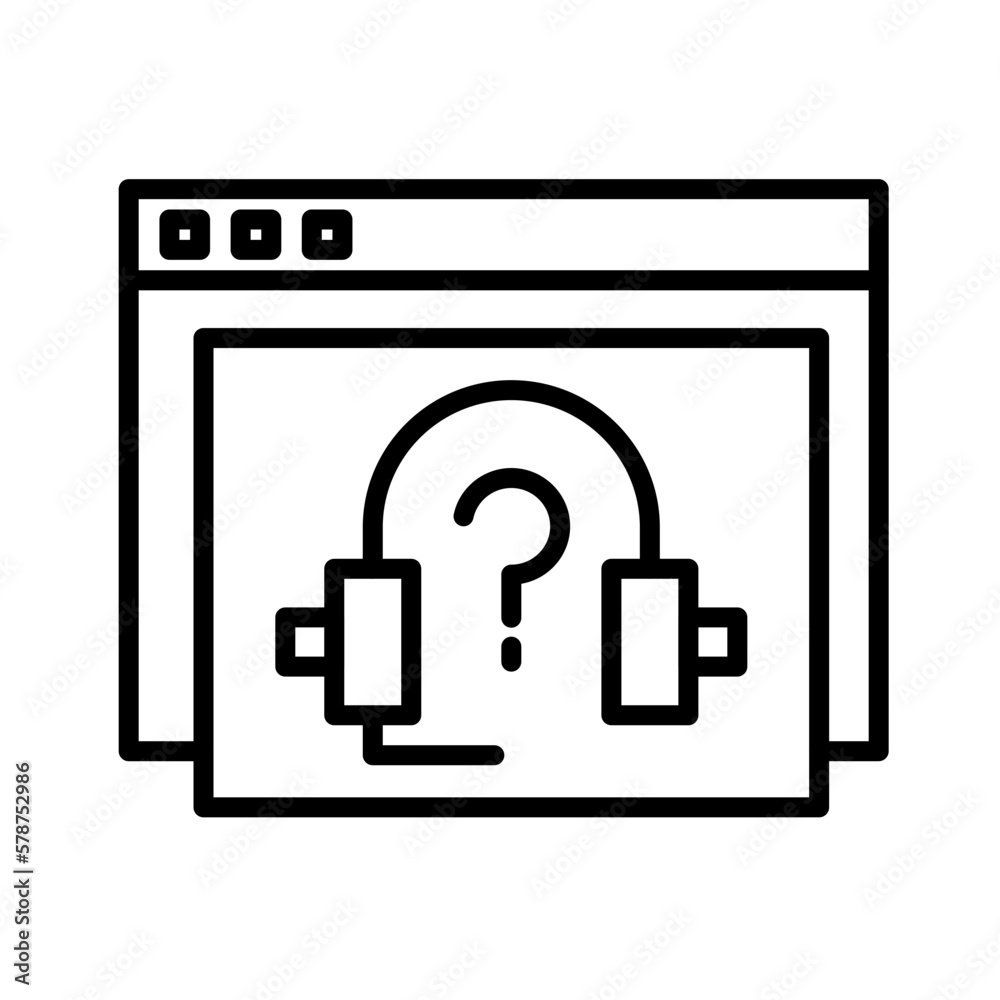 Fototapeta premium Customer Service Icon Design
