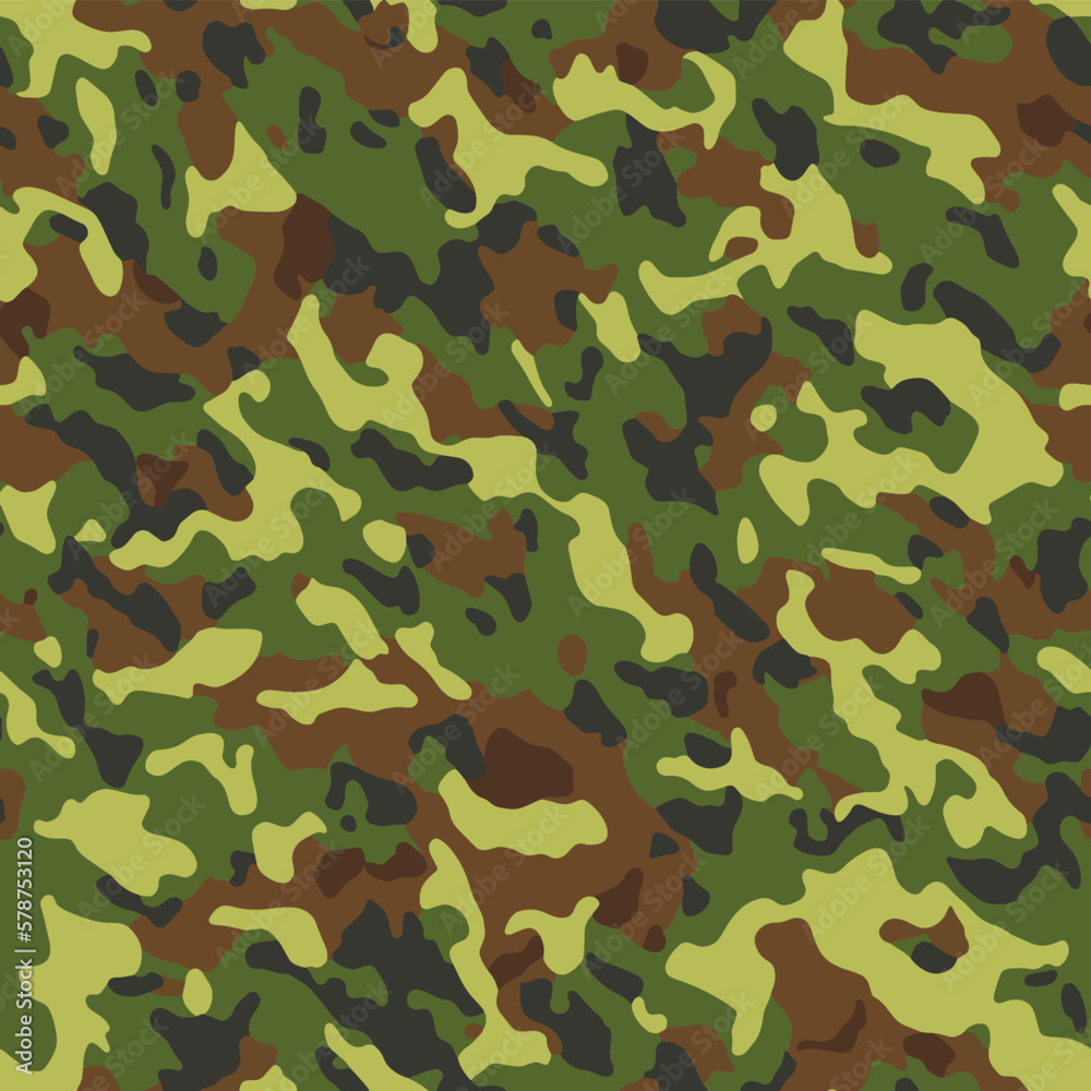 Green military camouflage
