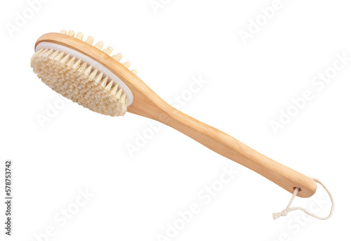 brush washcloth path isolated on white