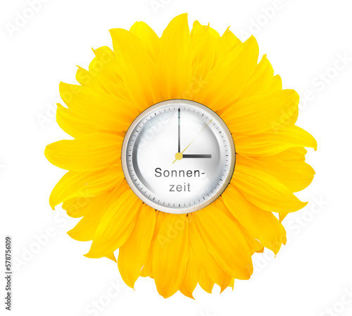 Zifferblatt mit drei Uhr  zur Zeitumstellung auf sommerzeit