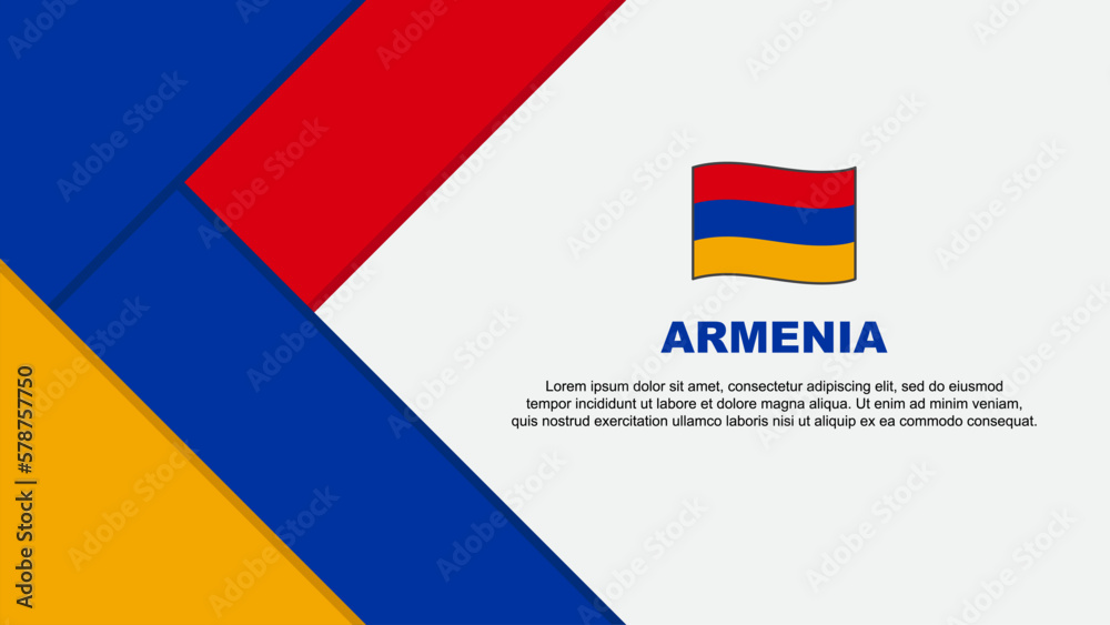 Armenia Flag Abstract Background Design Template. Armenia Independence Day Banner Cartoon Vector Illustration. Armenia Illustration Armenia Flag Abstract Background Design Template. Armenia Independence Day Banner Cartoon Vector Illustration. Armenia Illustration