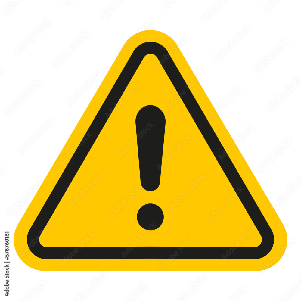 Caution warning signs set. Exclamation marks