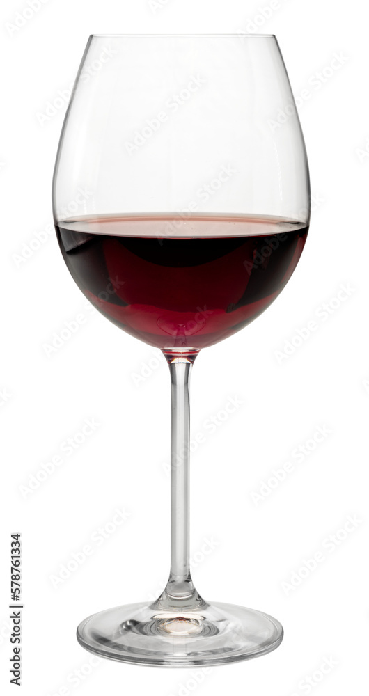 Goblet glass of red wine - obrazy, fototapety, plakaty 