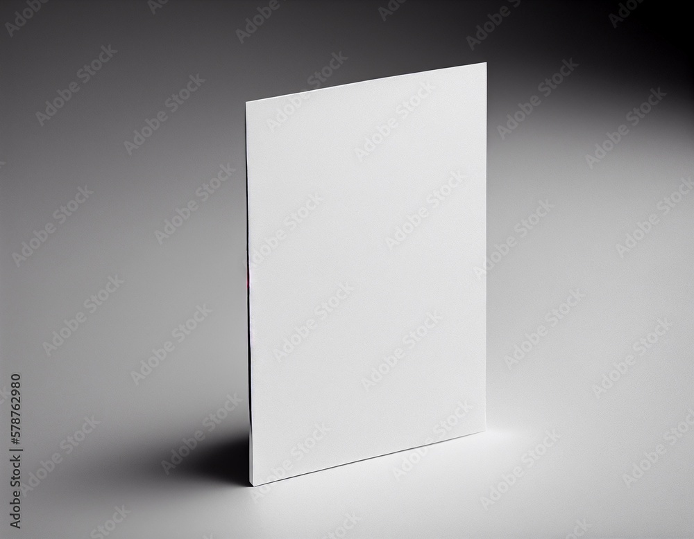 Blank Flyer Paper Illustration Created with Generative AI Blank Flyer Paper Illustration Created with Generative AI
