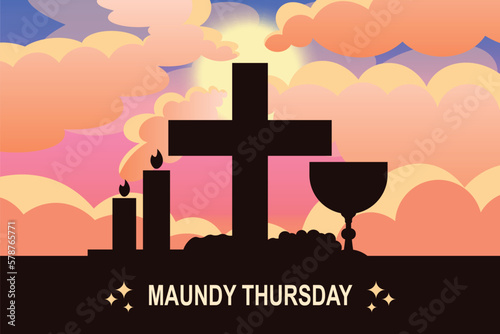 Maundy Thursday background.