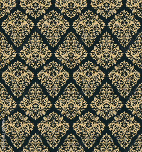 Damask Seamless Baroque Ornament