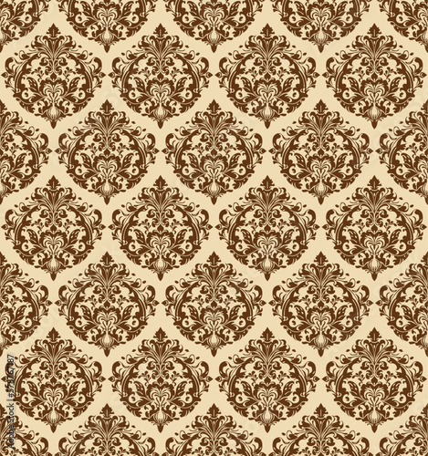Damask Seamless Baroque Ornament